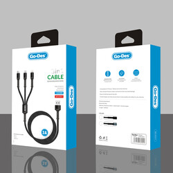 Go Des GD-UC511 3 in 1 Usb Cable - 2