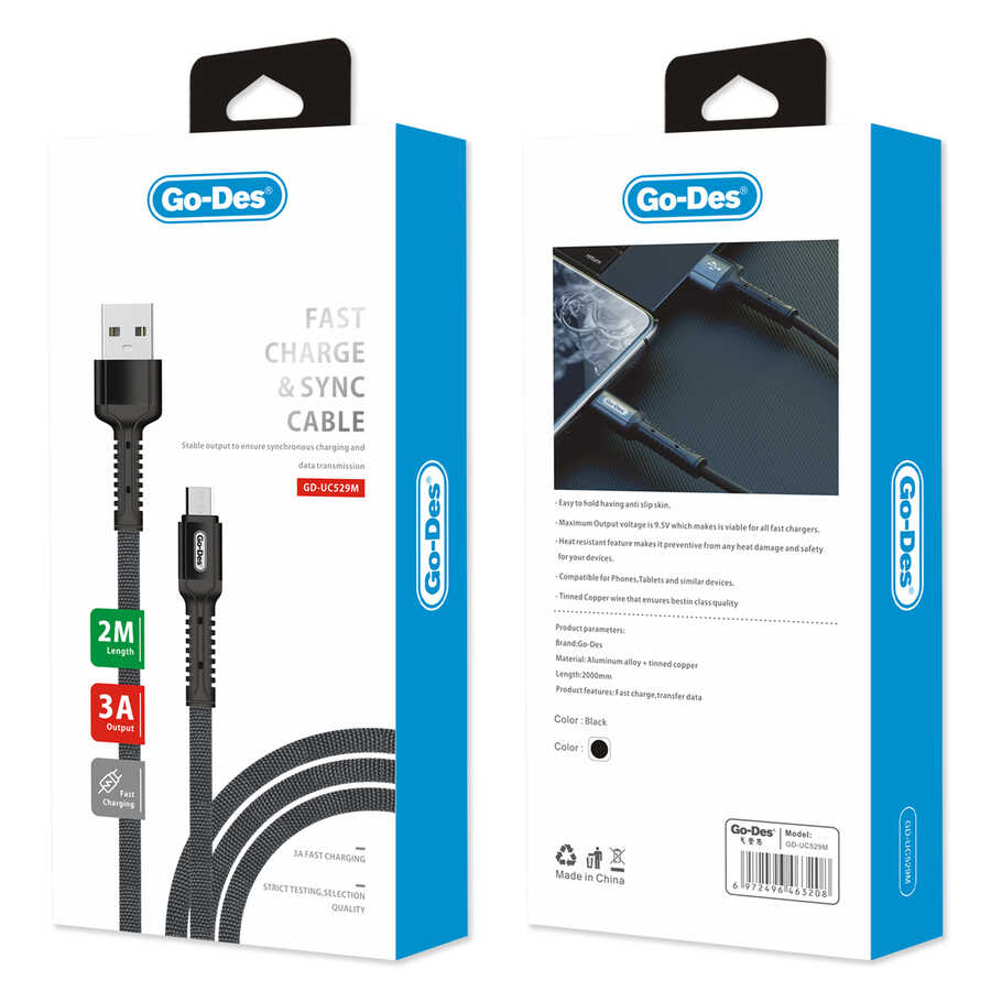 Go Des GD-UC529 Micro Usb Cable - 2