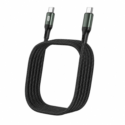 Go Des GD-UC575 Type-C to Type-C PD Örgü Tasarımlı Hızlı Şarj Özellikli Data ve Şarj Kablosu 40W 3M - 1