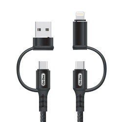 Go Des GD-UC587 4 in 1 Type-C-Lightning To PD-Usb Cable - 3