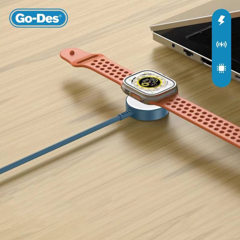 Go Des GD-UC608 Apple Watch Series Smart Watch Wireless 2 in 1 PD - Usb Fast Charge Cable - 4