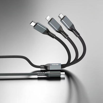 Go Des GD-UC617 3in1 Type-C to Lightning – Type-C – Micro USB Ultra Hızlı PD Şarj Kablosu 100W 1.2M - 4