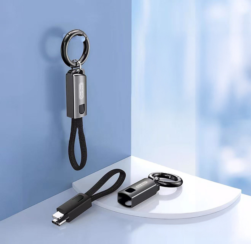 Go-Des GD-UC683 Type-C to Lightning Fast Charging Keychain Data and Charging Cable 27W - 3
