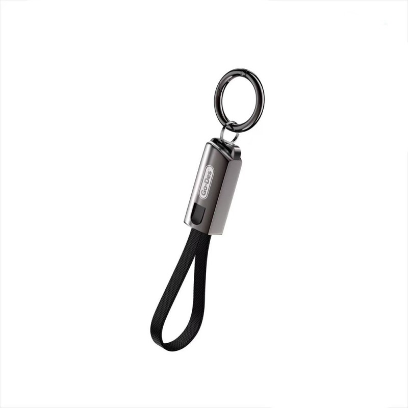 Go-Des GD-UC683 Type-C to Lightning Hızlı Şarj Özellikli Anahtarlık Data ve Şarj Kablosu 27W - 1