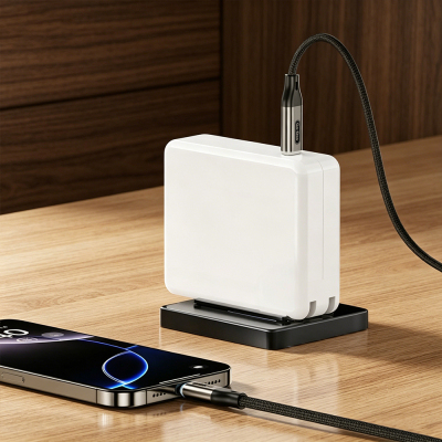 Go Des GD-UC685 Type-C to Type-C Braided Fast Charging Data and Charging Cable 140W 1.8M - 4