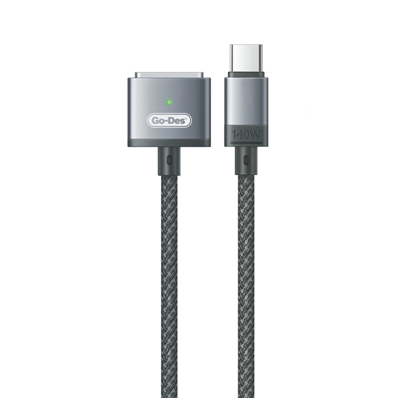 Go-Des GD-UC807 Type-C - MagSafe 3 Macbook Şarj Kablosu 140W 2 Metre - 1