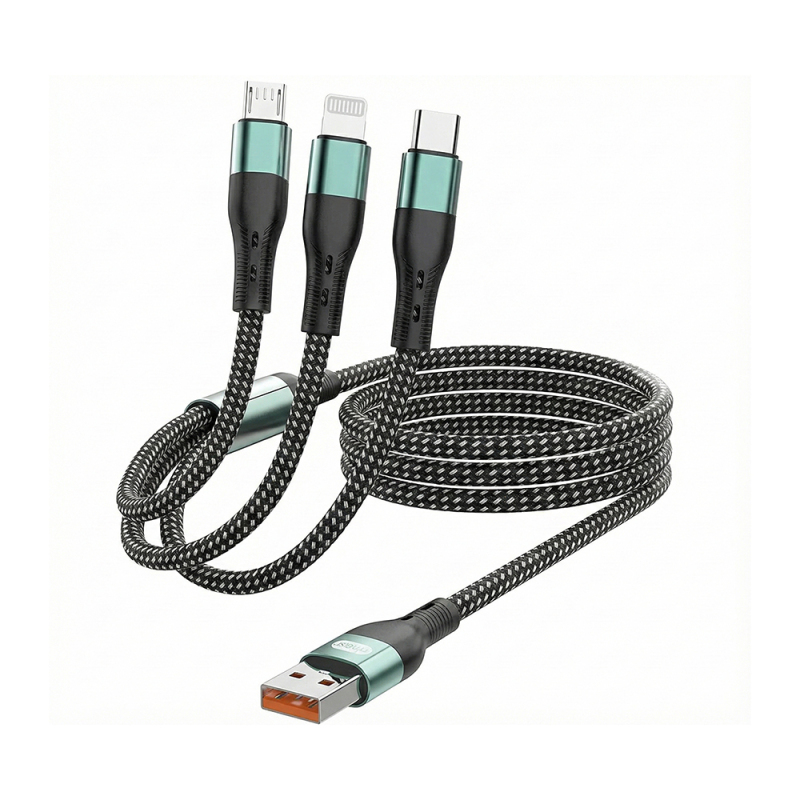 Go Des GD-UC829 3in1 Lightning – Type-C – Micro Hızlı Şarj Kablosu 1M - 1