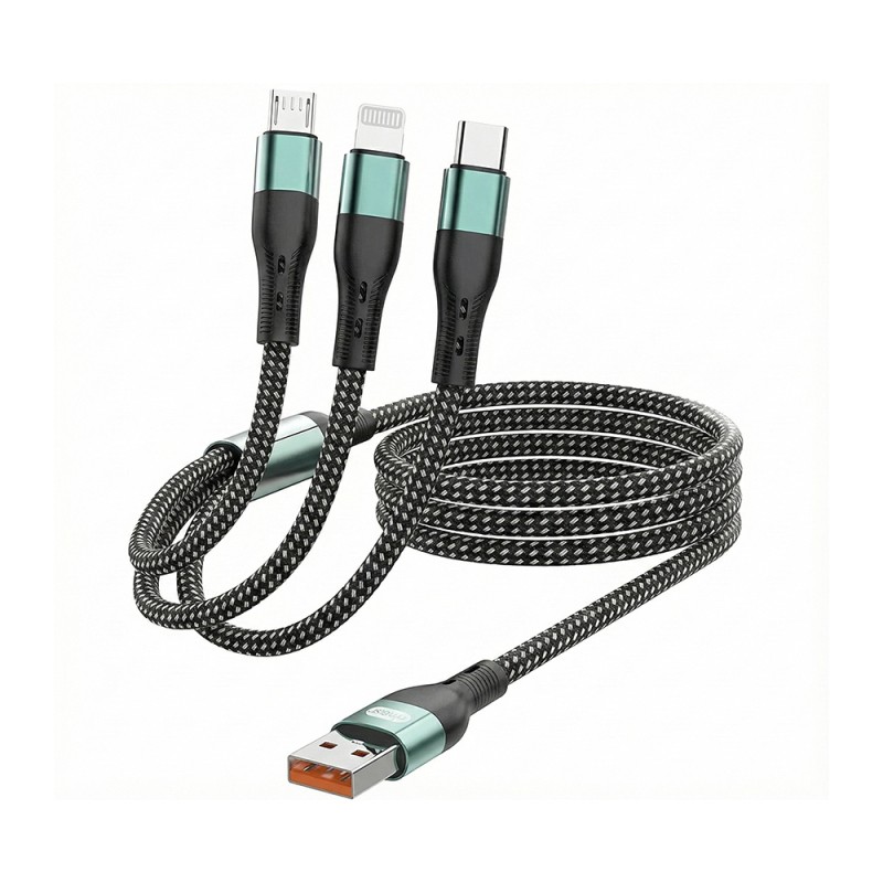 Go Des GD-UC829 3in1 Lightning – Type-C – Micro Hızlı Şarj Kablosu 1M - 1