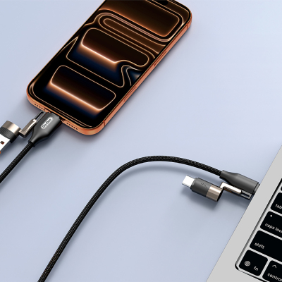 Go Des GD-UC831 4in1 PD Çoklu USB-A + Type-C to Type-C + Lightning Şarj ve Data Kablosu 65W 1.2M - 7