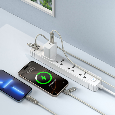 Go Des GD-UC832 4in1 PD Çoklu USB-A + Type-C to Type-C + Lightning Şarj ve Data Kablosu - 2