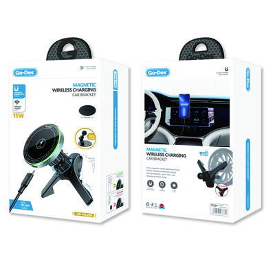 Go Des GD-WL289 Magnetic Wireless 2 in 1 Car Phone Holder with Wireless Charger - 4