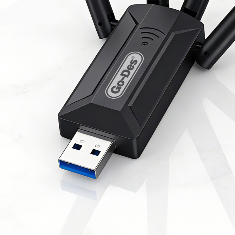 Go-Des GD-WPS017 Wi-Fi USB Adapter 1200Mbps - 6