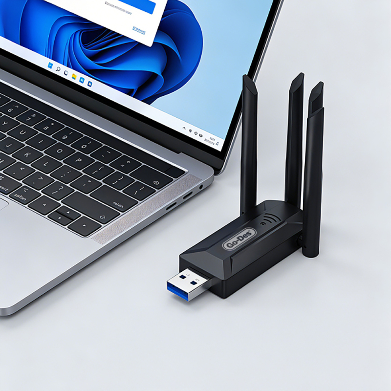 Go-Des GD-WPS017 Wi-Fi USB Adaptörü 1200Mbps - 3