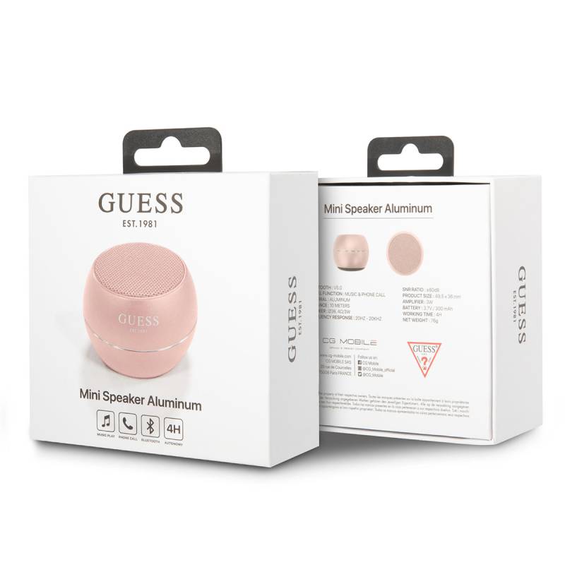 GUESS Aluminum Alloy Body Design Mini Bluetooth Speaker - 3