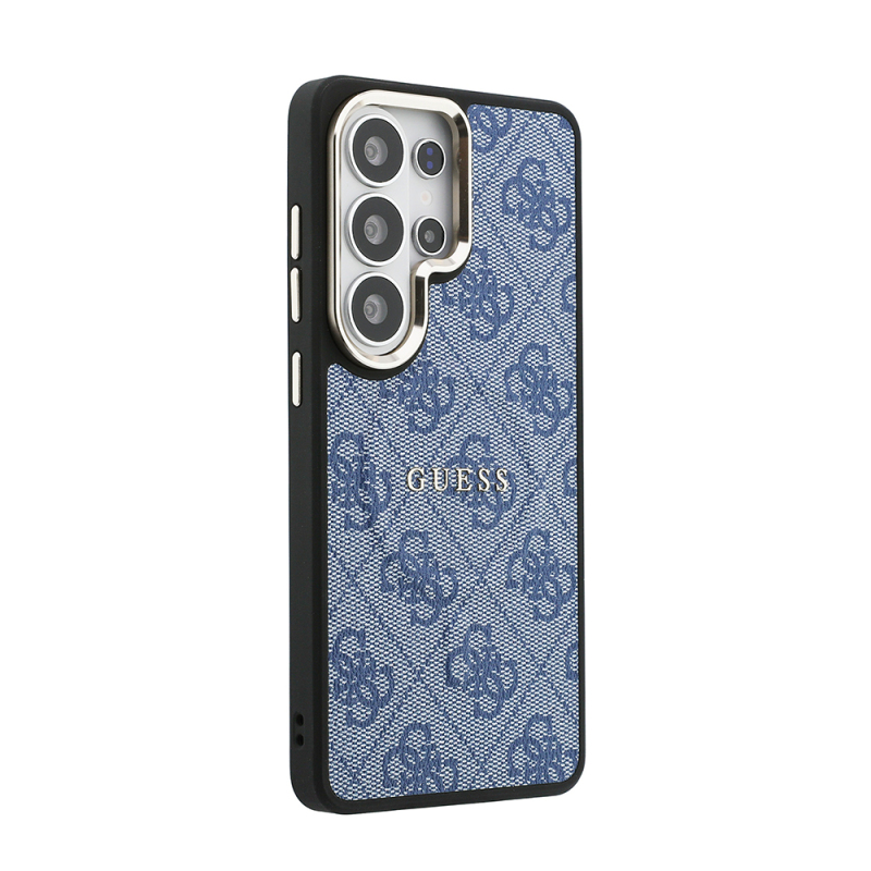 Guess Galaxy S26 Ultra Case Original Licensed M-safe Charging Feature Metal Camera Frame PU Leather 4G Patterned Text and Logo Cover - 14