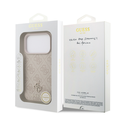 Guess Officially Licensed M-Safe Compatible Small 4G Classic Case for Apple iPhone 18 Pro - 16