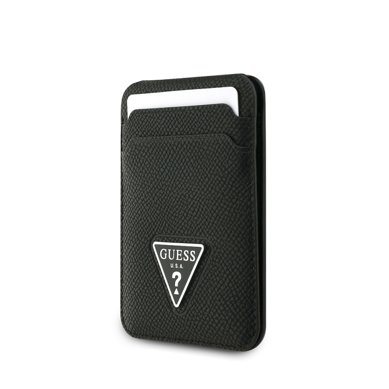 Guess Original Licensed 2 Chamber Triangle Logo Stand Magnetic Card Holder - 3
