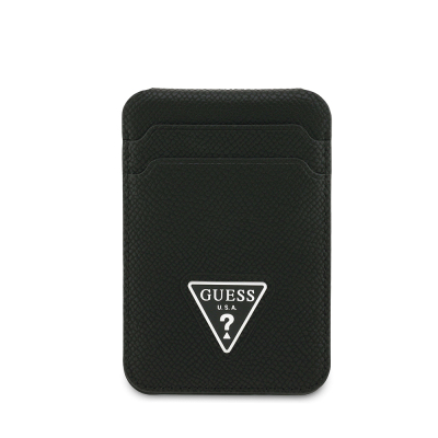 Guess Original Licensed 2 Chamber Triangle Logo Stand Magnetic Card Holder - 4