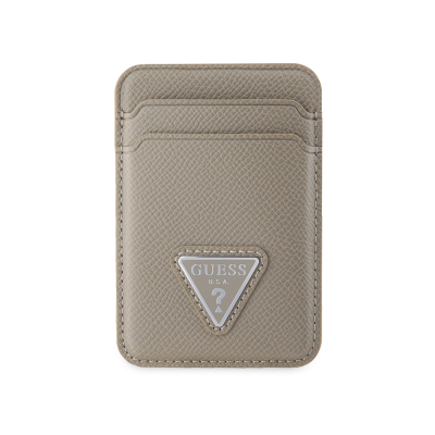 Guess Original Licensed 2 Haznel triangle logo leather magnetic card holder - 4