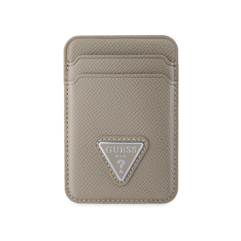Guess Original Licensed 2 Haznel triangle logo leather magnetic card holder - 4