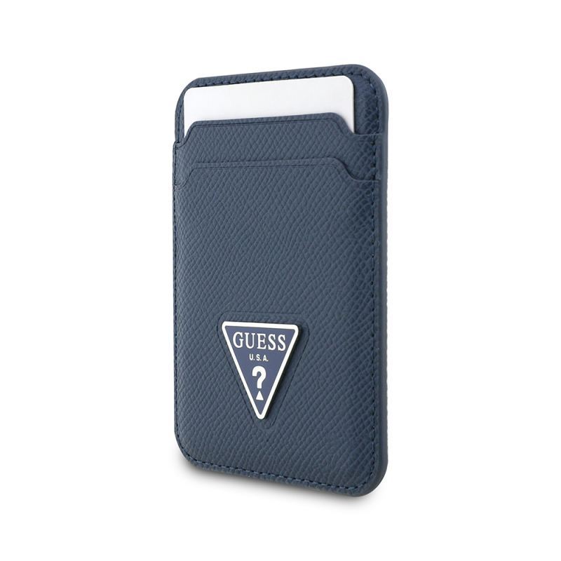 Guess Original Licensed 2 Haznel triangle logo leather magnetic card holder - 16