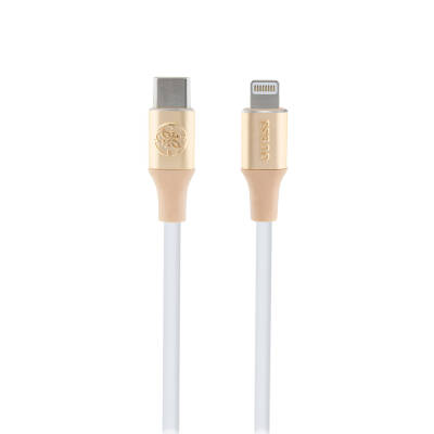 Guess Original Licensed 4G and Illuminated Cable Tip with Text Logo Fast Charging Featured Type-C To Lightning PD Cable 3A 1.5m - 1