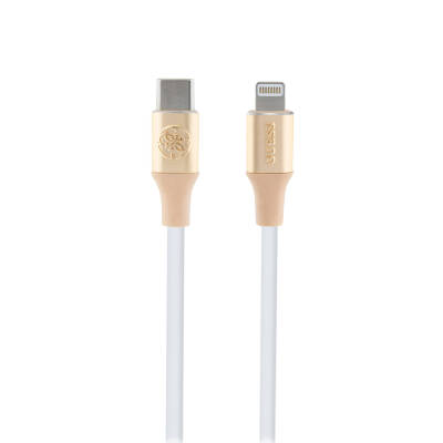 Guess Original Licensed 4G and Illuminated Cable Tip with Text Logo Fast Charging Featured Type-C To Lightning PD Cable 3A 1.5m - 2