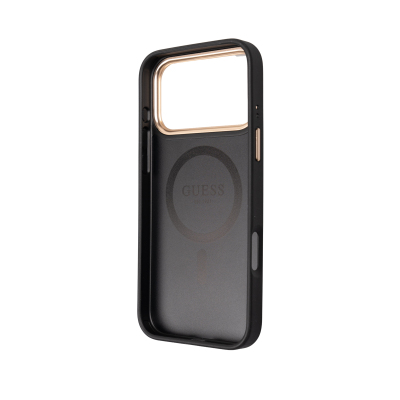 Guess Original Licensed 4G and Text Logo Case + Card Holder + Lanyard 3-in-1 Accessory Set for Apple iPhone 17 Pro Max - 8