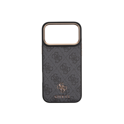 Guess Original Licensed 4G and Text Logo Case + Card Holder + Lanyard 3-in-1 Accessory Set for Apple iPhone 17 Pro Max - 6