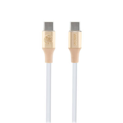 Guess Original Licensed 4G and Text Logo Illuminated Cable Tip Fast Charging Type-C To Type-C PD Cable 3A 1.5m - 5