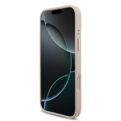 Guess Original Licensed 4G Case for Apple iPhone 18 Pro Max with Large Metal Logo and Thick Strap - 7