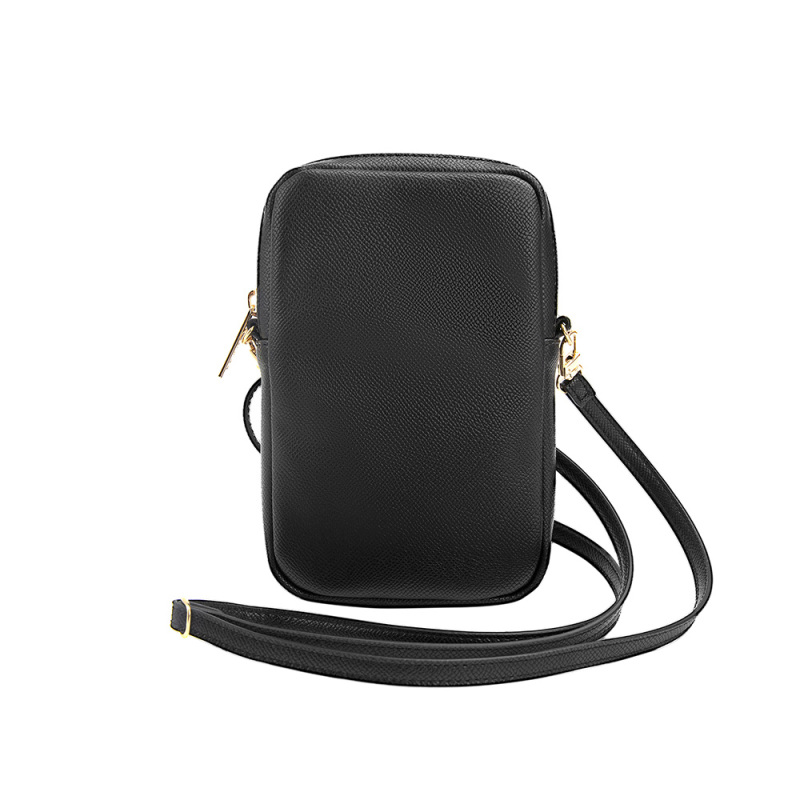 Guess Original Licensed 4G Metal Logo Zippered PU Leather Crossbody Body Bag - 5