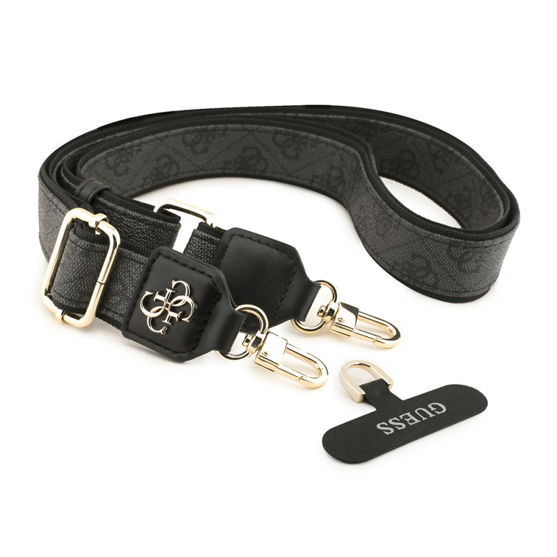 Guess Original Licensed 4G Pattern and Metal Logo Crossbody Phone Strap 150cm - 5
