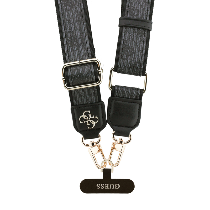 Guess Original Licensed 4G Pattern and Metal Logo Crossbody Phone Strap 150cm - 6