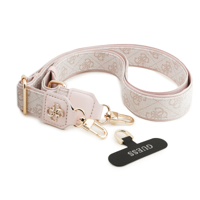 Guess Original Licensed 4G Pattern and Metal Logo Crossbody Phone Strap 150cm - 9