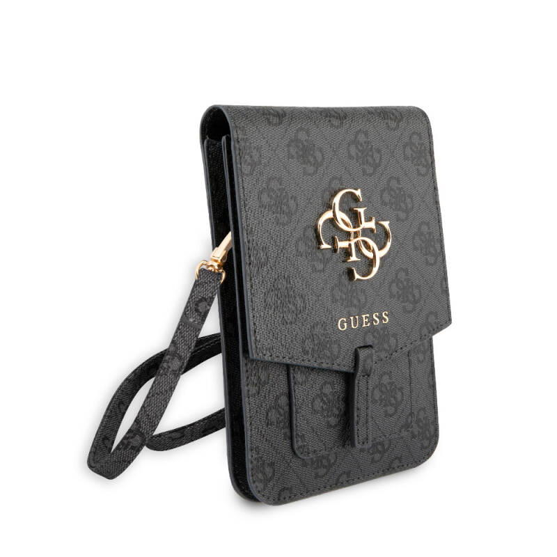 Guess Original Licensed 4G Patterned Large 4G Logo 5-Chamber Magnet Cover Bag - 6