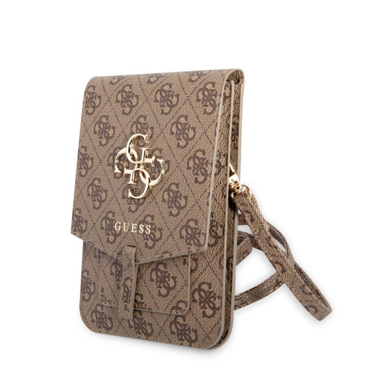 Guess Original Licensed 4G Patterned Large 4G Logo 5-Chamber Magnet Cover Bag - 3