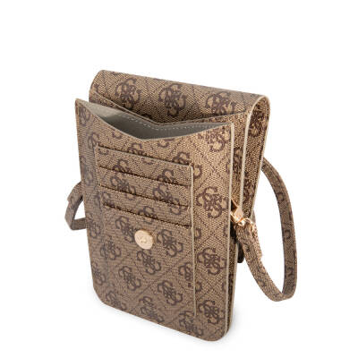 Guess Original Licensed 4G Patterned Large 4G Logo 5-Chamber Magnet Cover Bag - 10