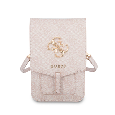 Guess Original Licensed 4G Patterned Large 4G Logo 5-Chamber Magnet Cover Bag - 11