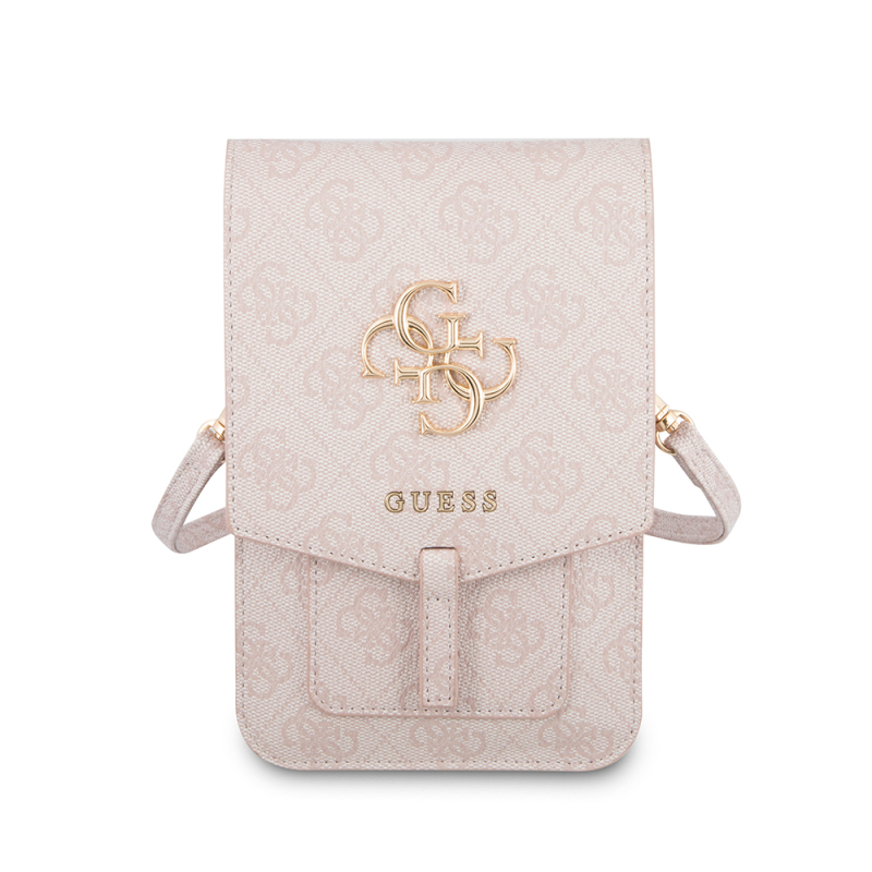 Guess Original Licensed 4G Patterned Large 4G Logo 5-Chamber Magnet Cover Bag - 11