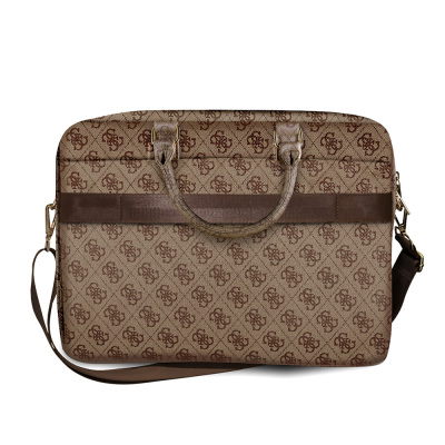 Guess Original Licensed 4G Patterned Large 4G Logo Shoulder Strap 15 inch Laptop Bag - 4