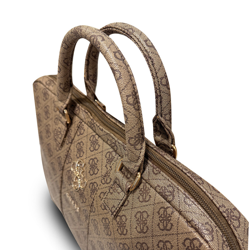 Guess Original Licensed 4G Patterned Large 4G Logo Shoulder Strap 15 inch Laptop Bag - 15