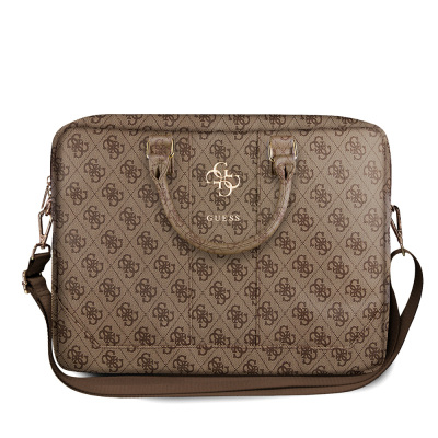Guess Original Licensed 4G Patterned Large 4G Logo Shoulder Strap 15 inch Laptop Bag - 1