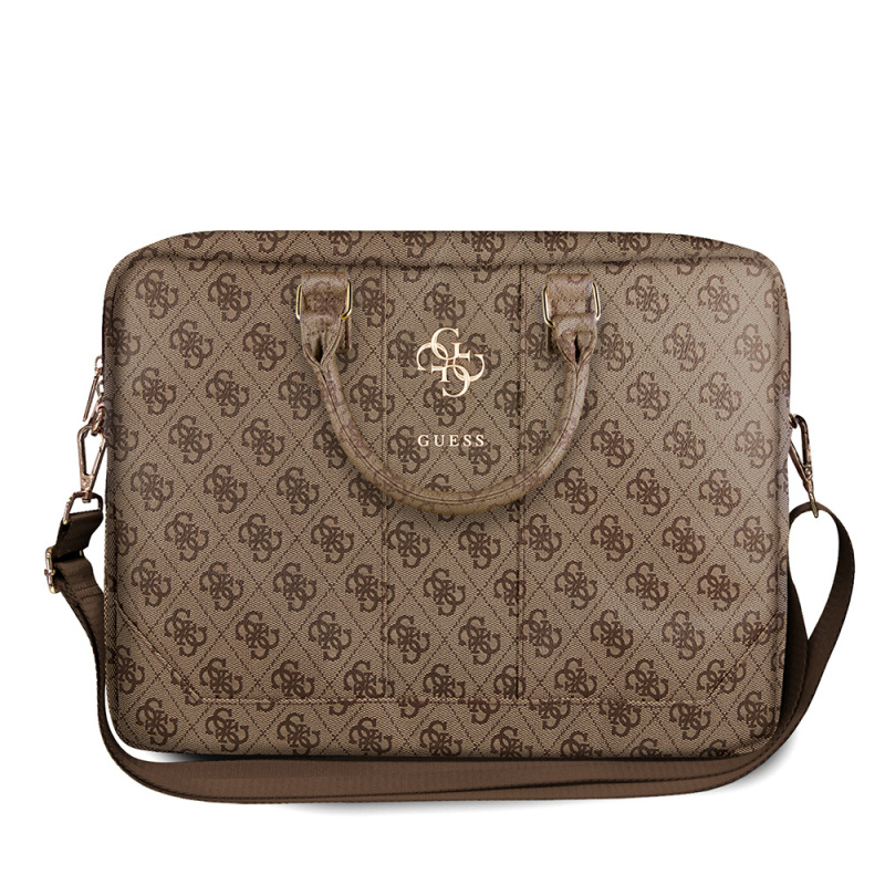 Guess Original Licensed 4G Patterned Large 4G Logo Shoulder Strap 15 inch Laptop Bag - 1