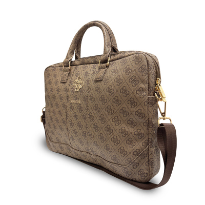 Guess Original Licensed 4G Patterned Large 4G Logo Shoulder Strap 15 inch Laptop Bag - 13