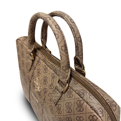 Guess Original Licensed 4G Patterned Large 4G Logo Shoulder Strap 15 inch Laptop Bag - 14