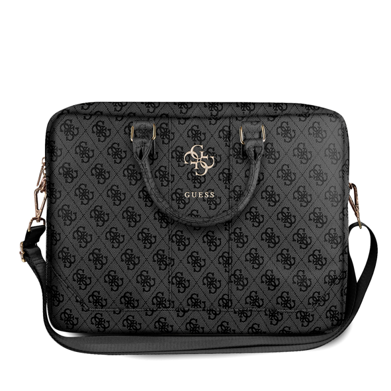 Guess Original Licensed 4G Patterned Large 4G Logo Shoulder Strap 15 inch Laptop Bag - 3