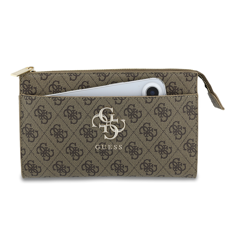 Guess Original Licensed 4G Patterned Large Metal Logo Shoulder Bag - 12