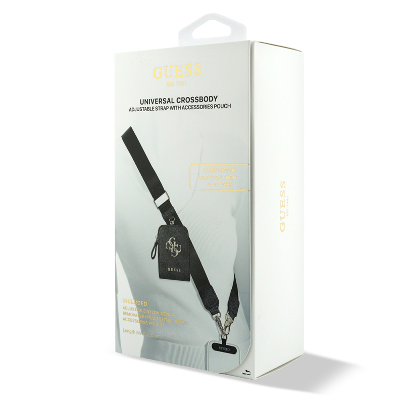 Guess Original Licensed 4G Patterned Large Metal Logo Shoulder Bag Handbag - 11