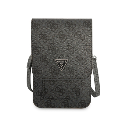 Guess Original Licensed 4G Patterned Triangle Logo 5-Chamber Magnet Cover Bag with Hanger - 9